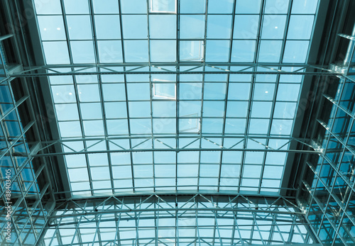 Glass roof of the station