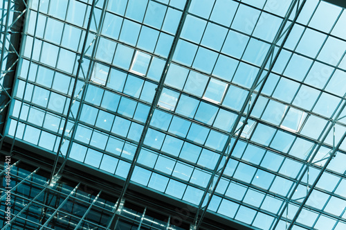Glass roof of the station