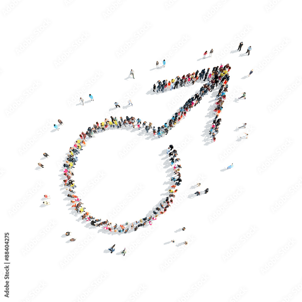 people in the shape of male sign people in the shape of male sign