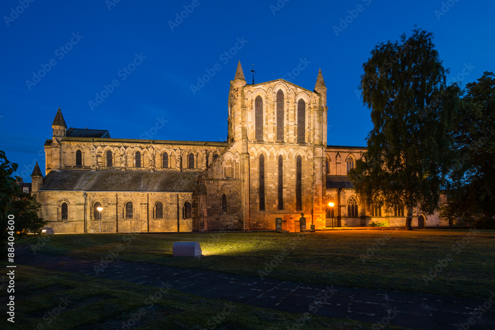 North Transept at night