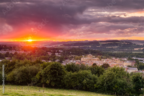 The Sun sets over Hexham photo