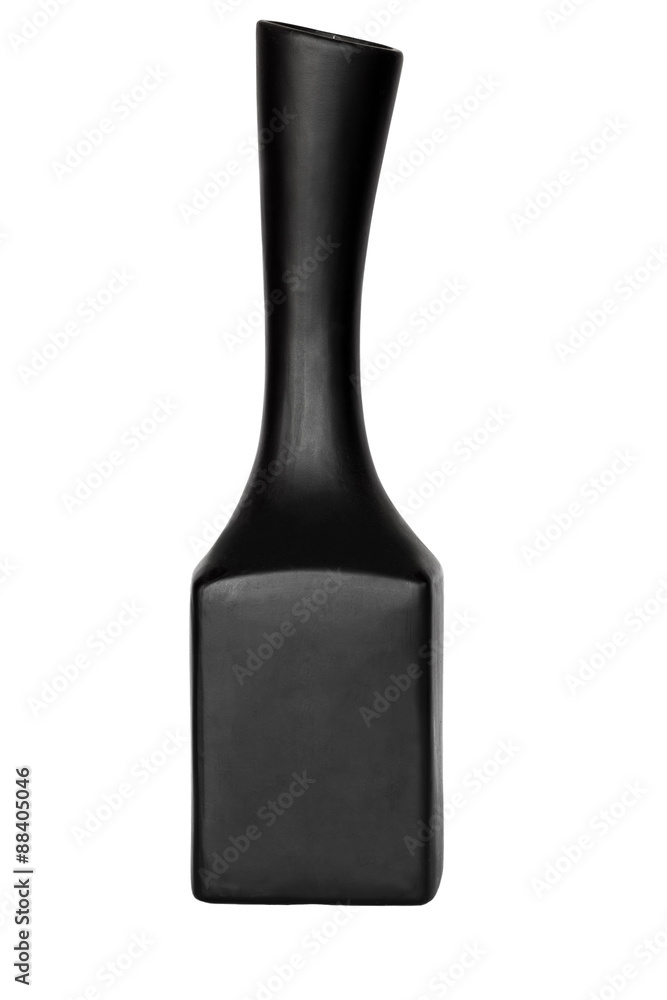 Black Vase isolated on white Black Vase isolated on white