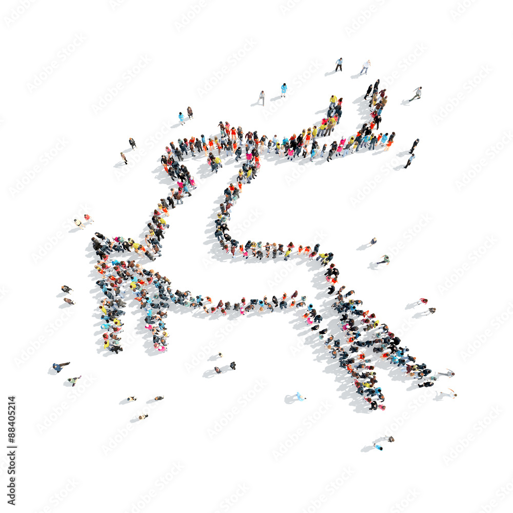 people in the shape of deer people in the shape of deer