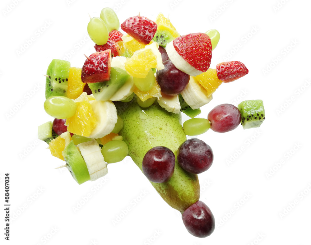 creative fruit child dessert hedgehog form creative fruit child dessert hedgehog form