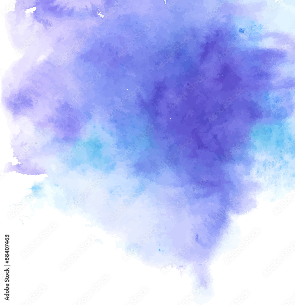 Abstract watercolor background. Vector 