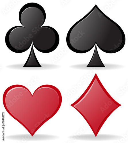 Simple design of poker symbols