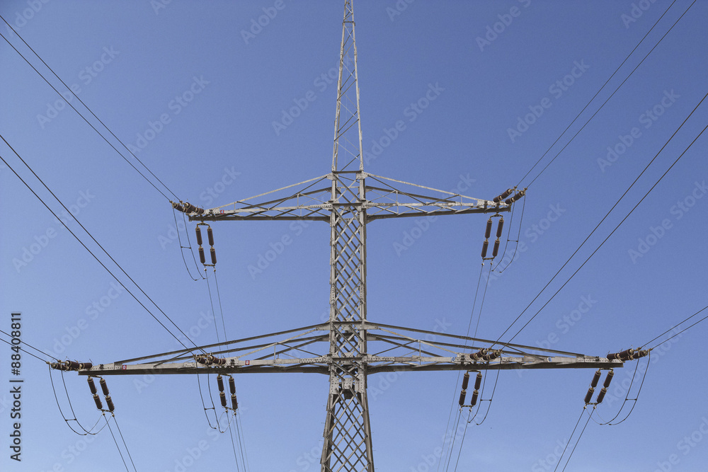High voltage transmission lines Tower