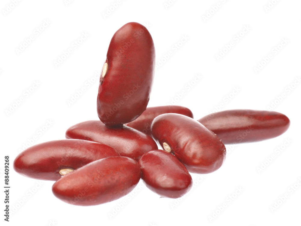 red beans isolated on white background red beans isolated on white background