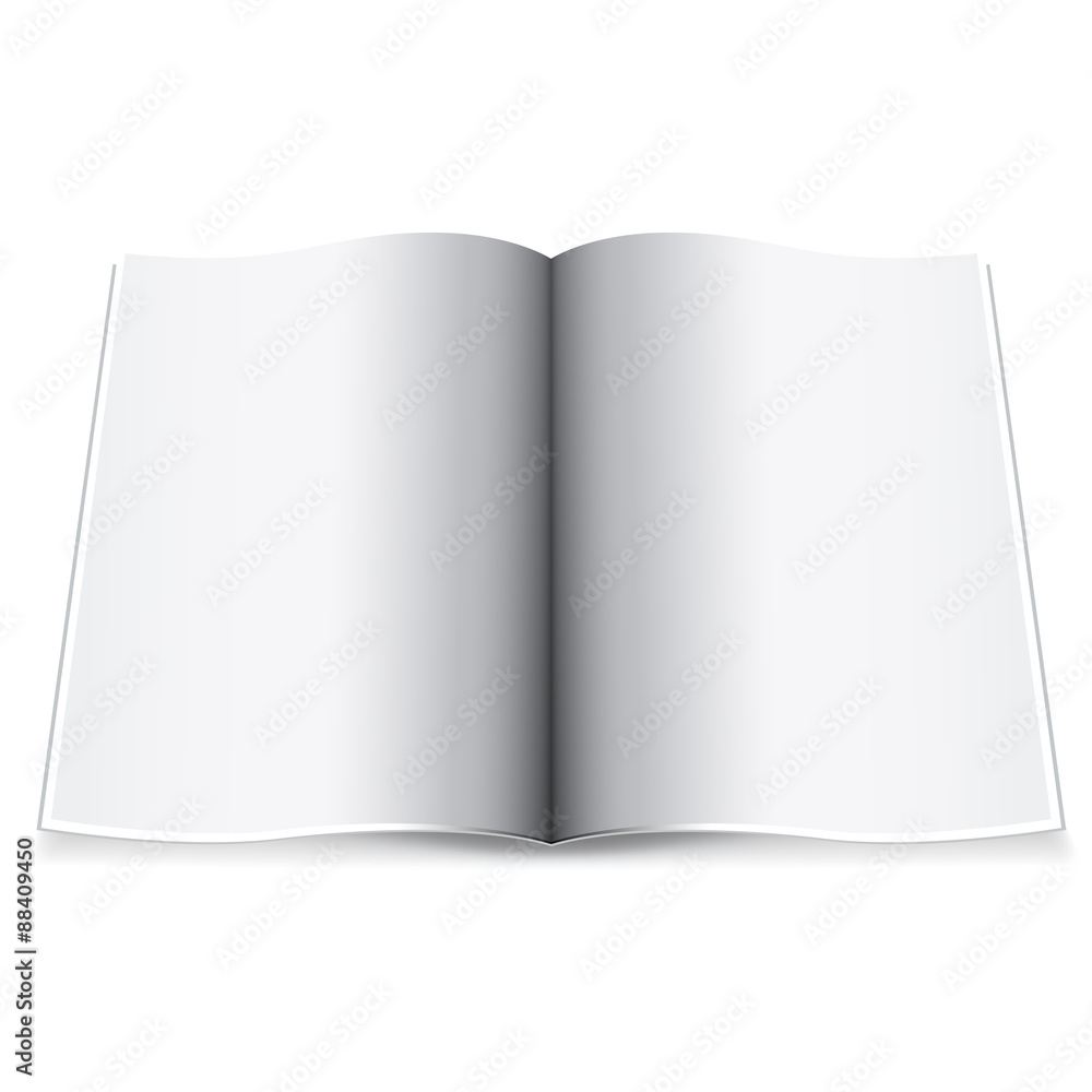 Blank magazine double-page spread Blank magazine double-page spread