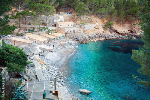 The bay of Sa Calobra, Majorca photo