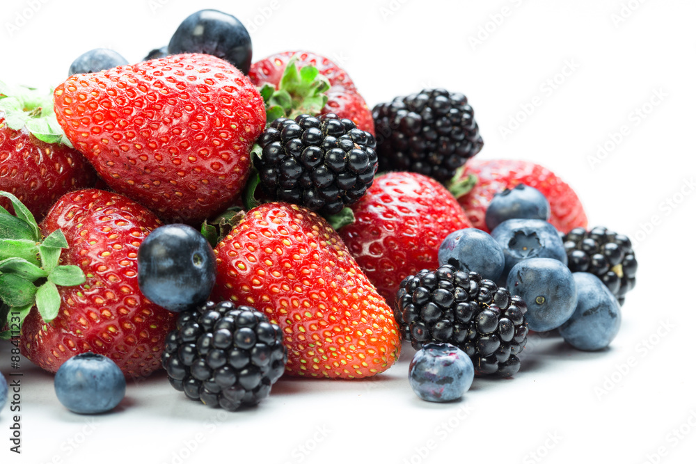 Berry mix isolated Berry mix isolated
