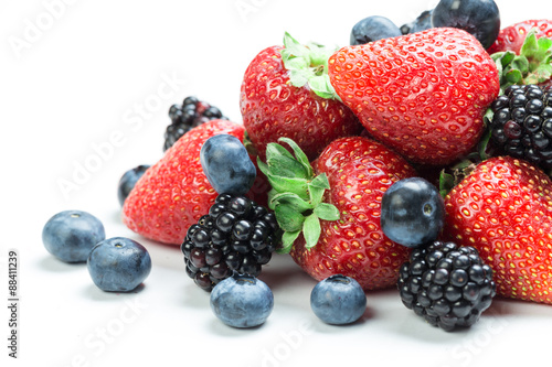 Berry mix isolated