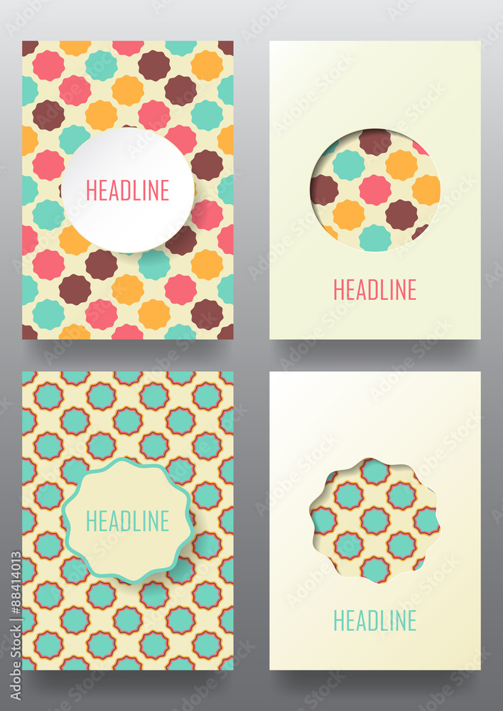 Obraz premium Set of brochures.