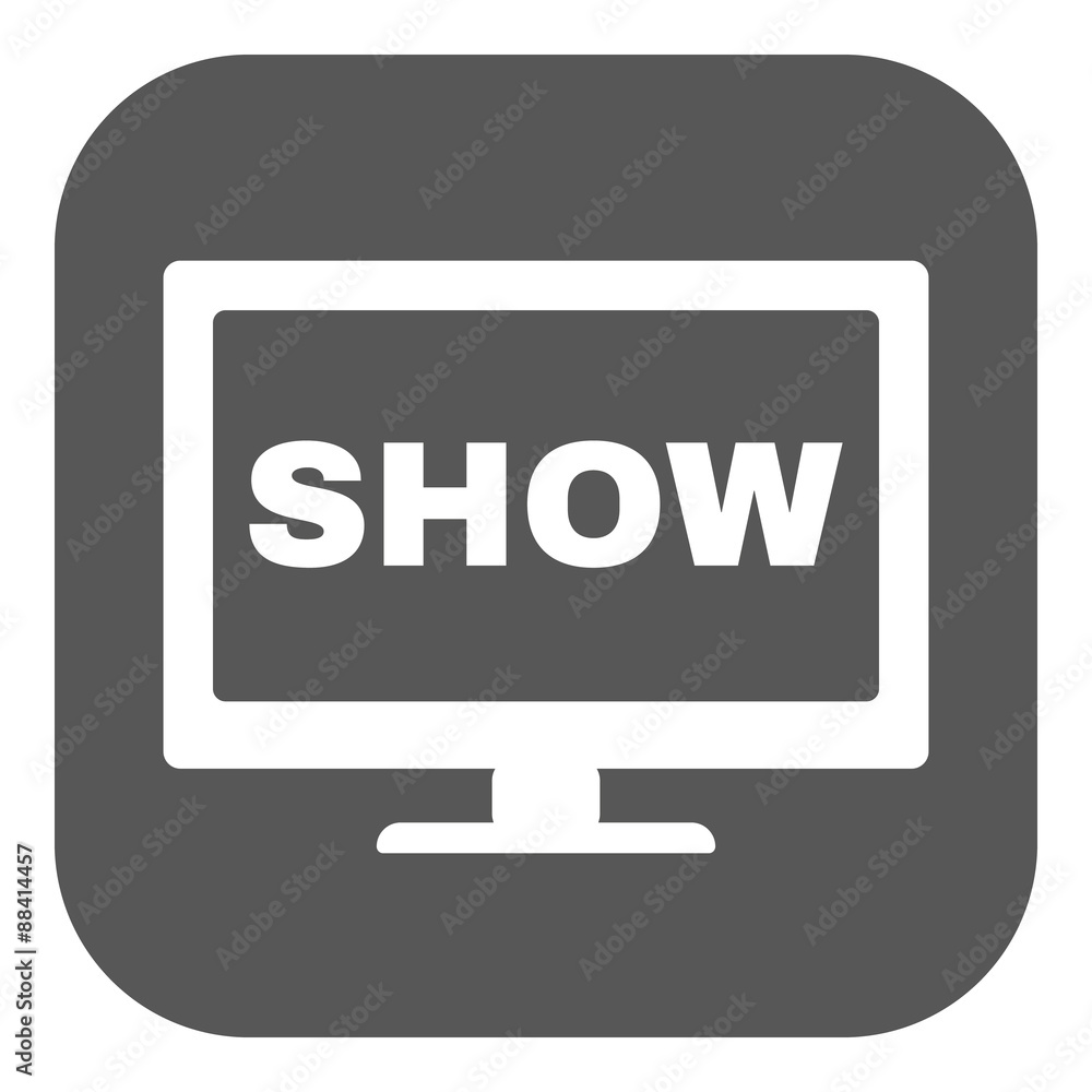 The tv show icon. Television and telly, telecasting, broadcast symbol. Flat The tv show icon. Television and telly, telecasting, broadcast symbol. Flat