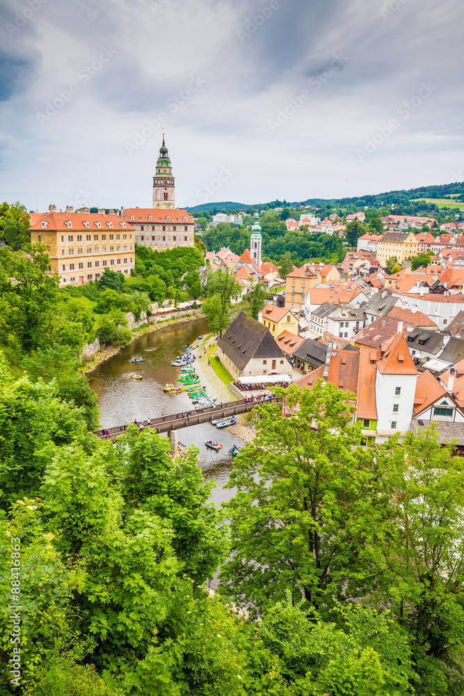 View of city centre- Cesky Krumlov, Czech republic