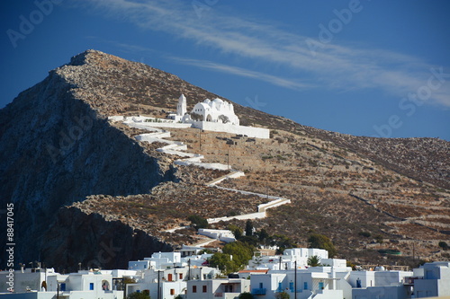 The church of Panagia. Chora, Folegandros. Cyclades islands. Greece
