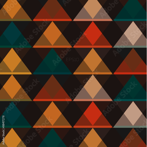 Abstract background with triangles, vector illustration, low