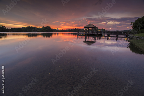 Amazing sunset at Wetland Putrajaya © tuahlensa