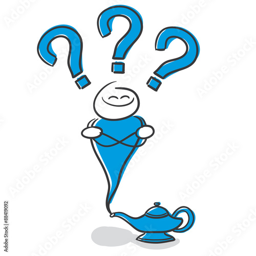 Stick Figure Series Blue