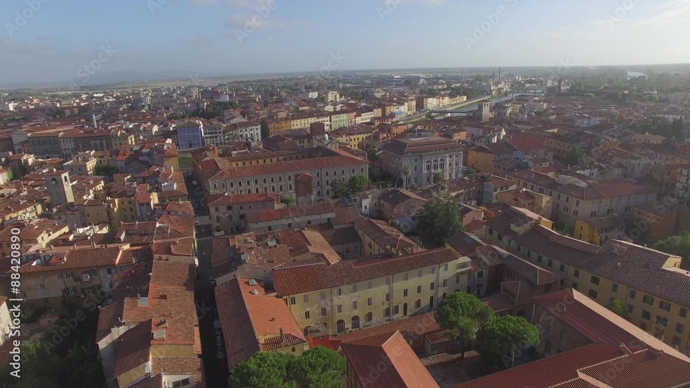 Aerial view of Lucca walls, Tuscany Aerial view of Lucca walls, Tuscany