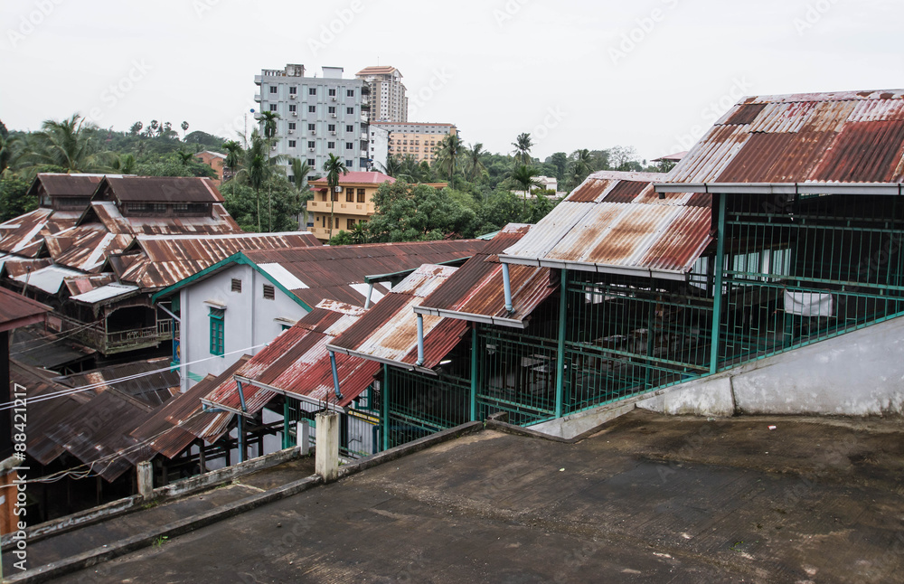 many roof long way in myanmar 