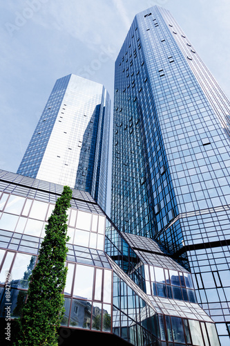 Deutschland, Frankfurt am Main, Ansicht der Deutschen Bank mit W