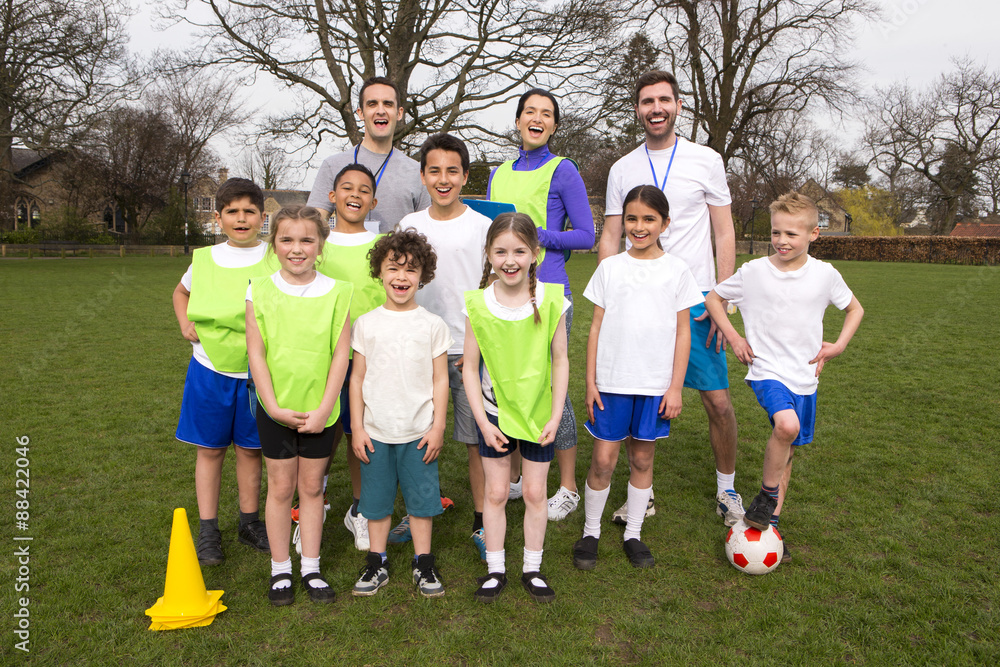 Obraz premium Kids Soccer Team