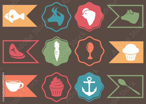 Vector Collection of Culinary, Cooking and Food Related Icons