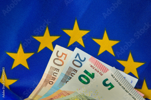 Europaflagge, Eurogeldscheine