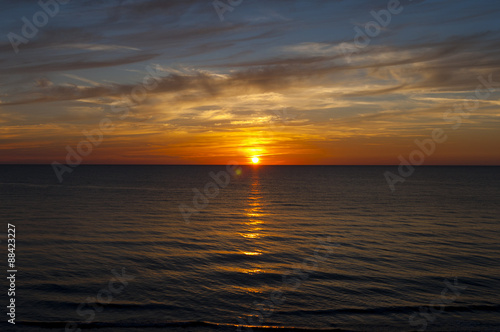 Sunset on baltic