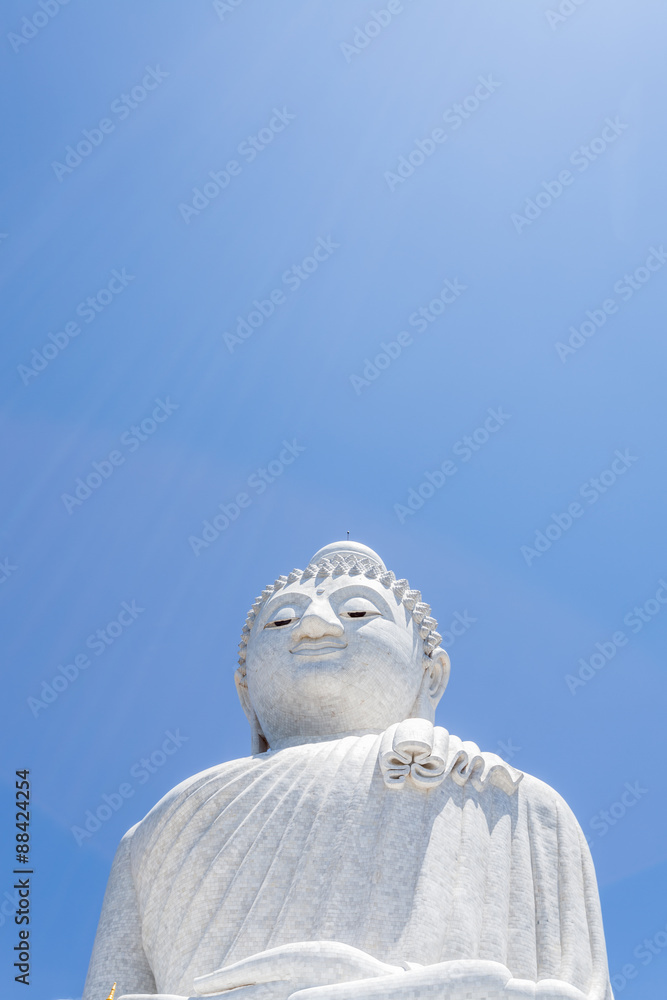 Big Buddha monument on the island of Phuket in Thailand