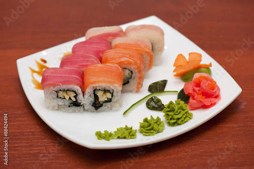 Roll with cream cheese and ...