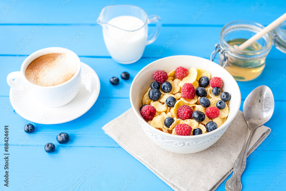 healthe cereal breakfast with coffee healthe cereal breakfast with coffee