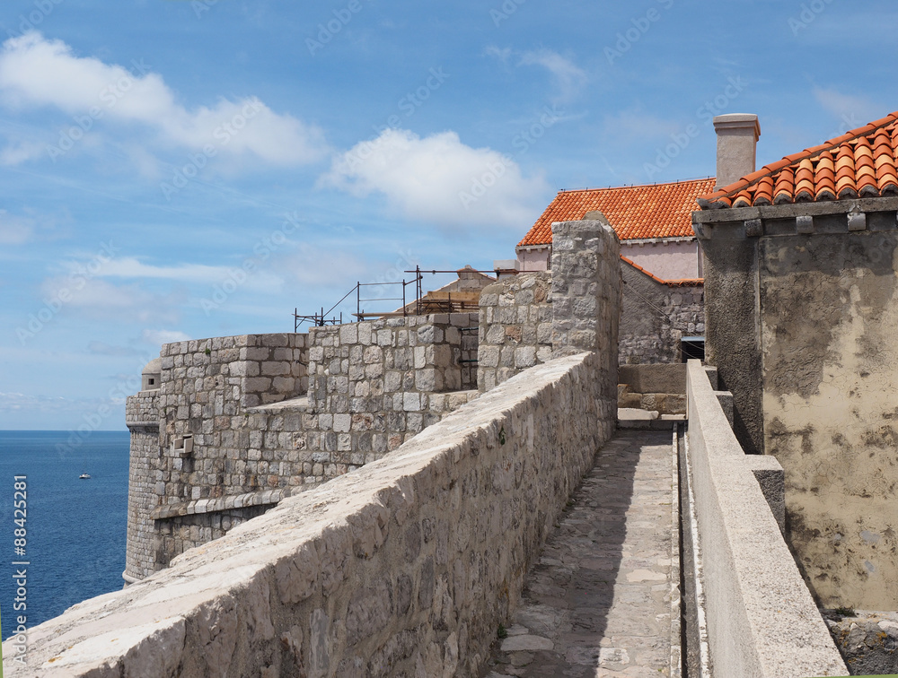 City Wall Around Dubrovnik, Croatia City Wall Around Dubrovnik, Croatia