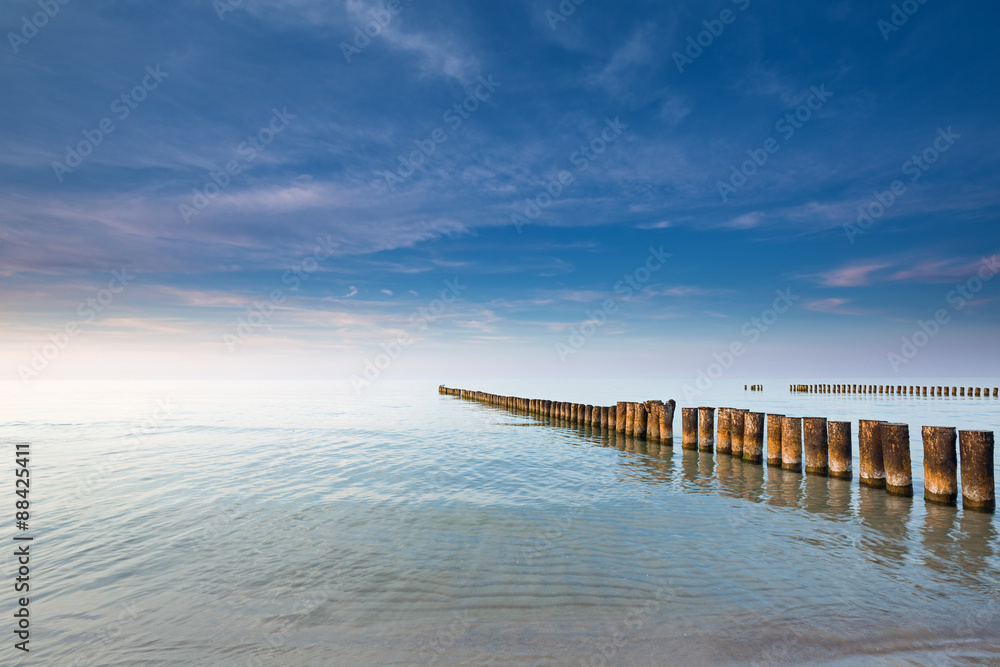Twilight on the calm Baltic sea Twilight on the calm Baltic sea