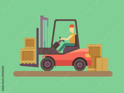 Loading and unloading machine