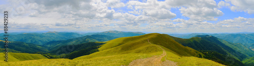 carpathian mountains panorama © natiandru