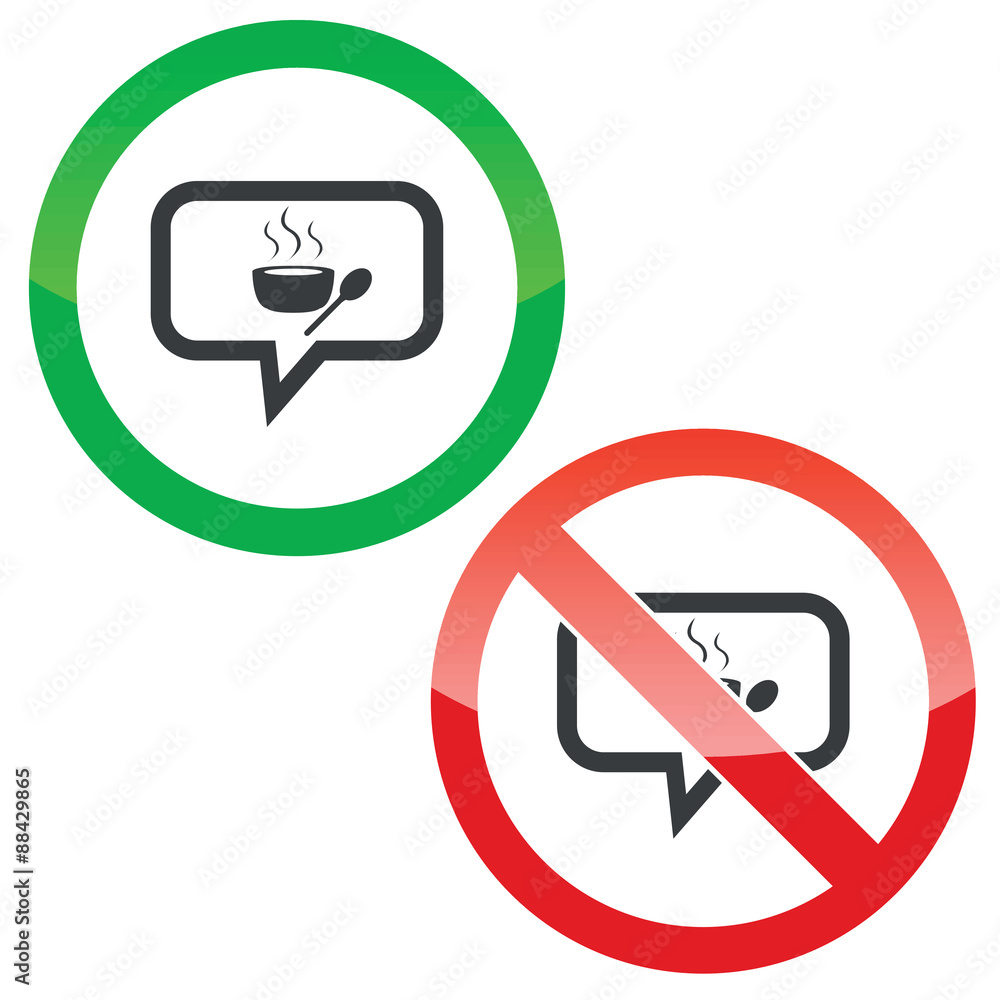 Hot soup message permission signs Hot soup message permission signs