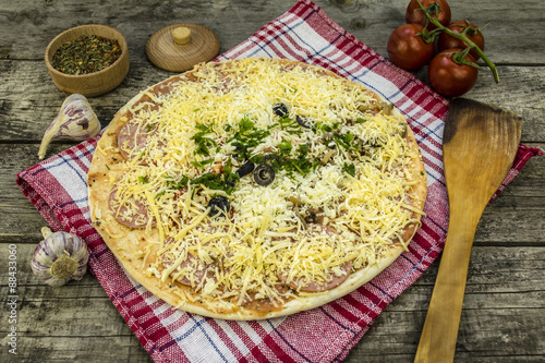 pizza and spices photo