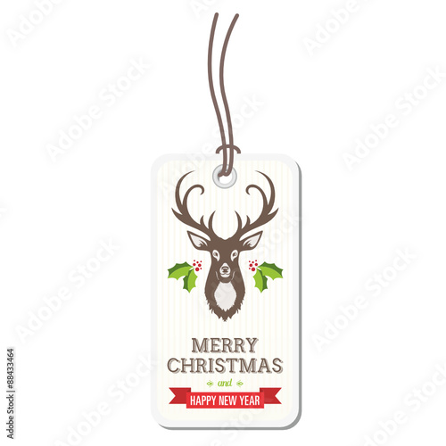 Weihnachtliches Etikett
