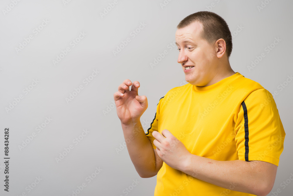 man, fright, fear man, fright, fear