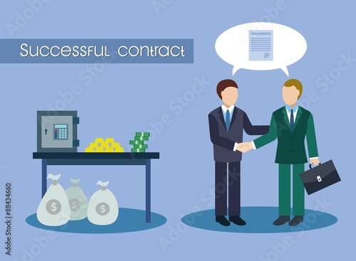 Successful contract and many money