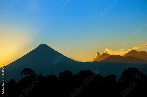 volcano in Guatemala outdoor  and mountains