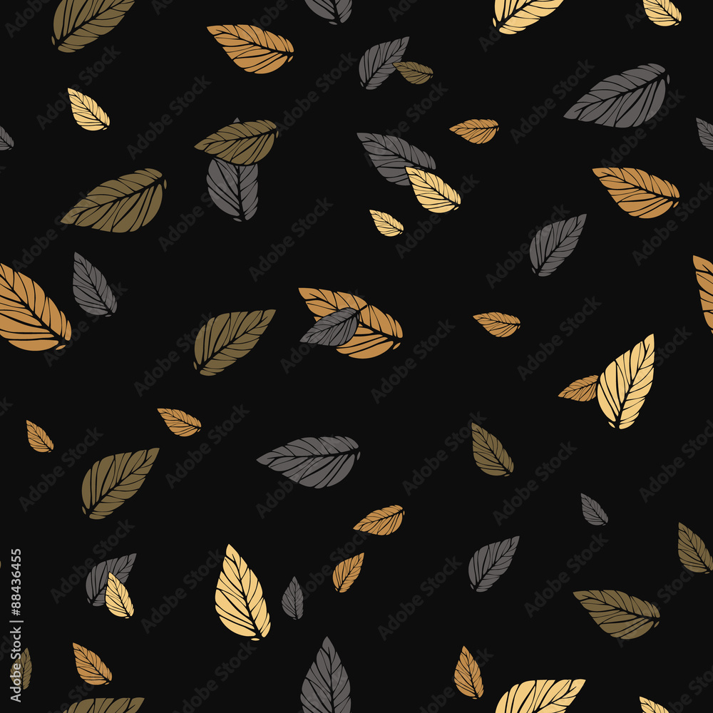 Seamless vector leafy texture Seamless vector leafy texture