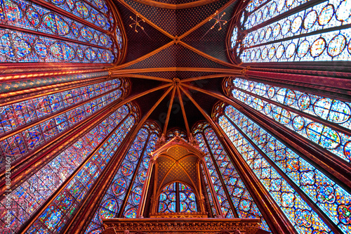Interior of the famous Saint Chapelle