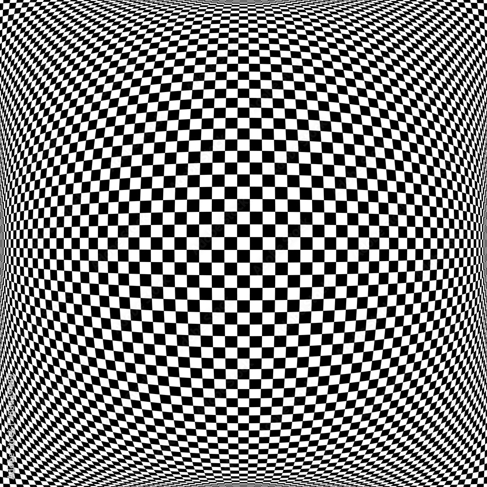 Op art chequered pattern. Textured background. Op art chequered pattern. Textured background.
