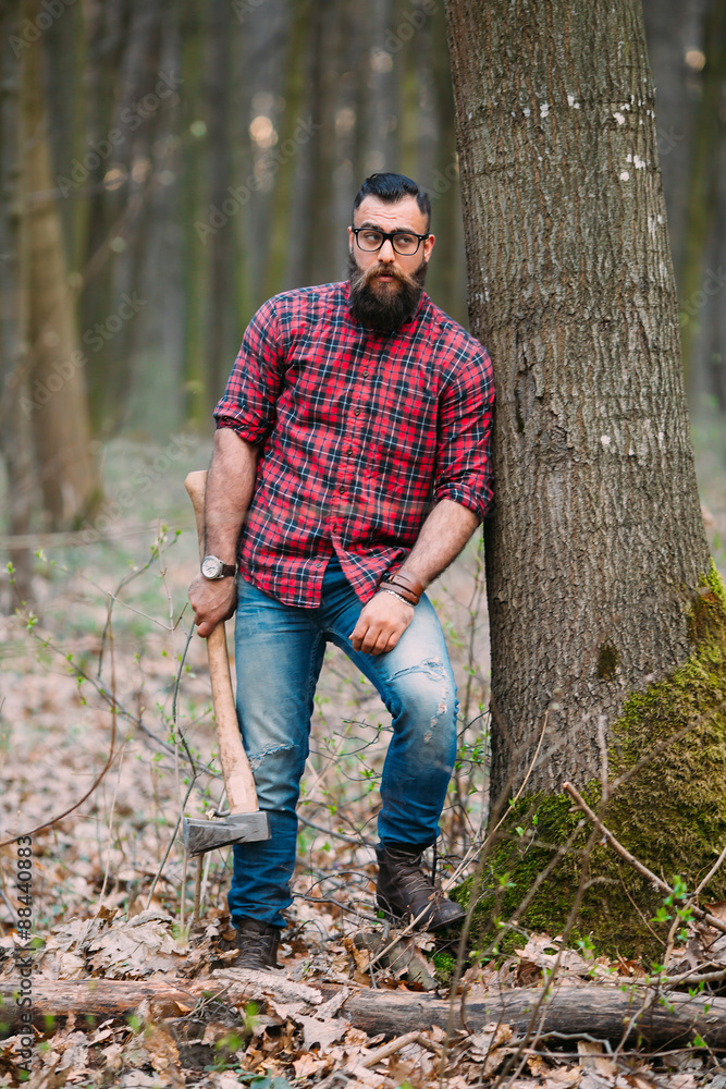 Fototapeta premium Bearded man