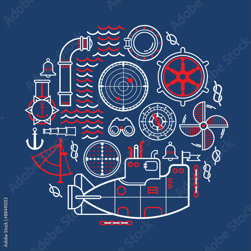 Composition with submarine