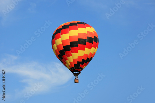 Colorful hot air balloons in the air