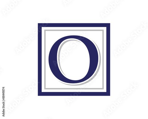 O Letter Logo Square Frame